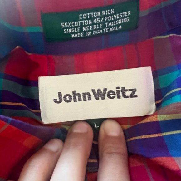 Two-fer Men's L Plaid Button Downs - Picture 3 of 3